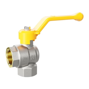Кран шаровой газовый угловой LD Pride 1/2" ВВ рычаг (16)