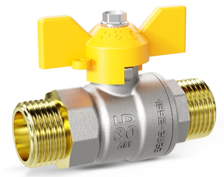Кран шаровой газовый LD Pride 1"-Н/Н-Бабочка