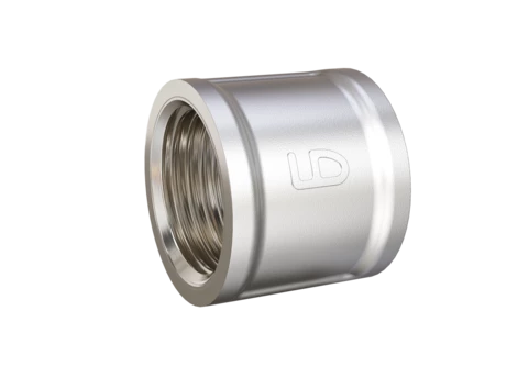 Муфта LD DN15 (1/2") ВР латунь никель(75шт.)