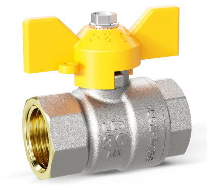 Кран шаровой газовый LD Pride 1/2"-ВВ-Бабочка (30)