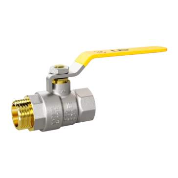 Кран шаровой газовый LD Pride 1/2 ВН ручка стальная (17 шт)