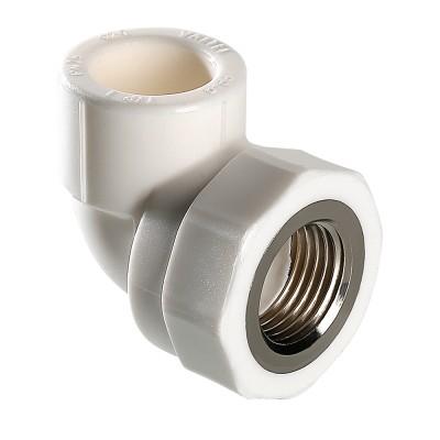 Угольник PPR с переходом на вн. р. 32х1" VALTEC белый 5/110