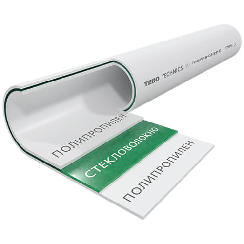 Труба д.20 SDR 6 стекловолокно Tebo белый (2/50)