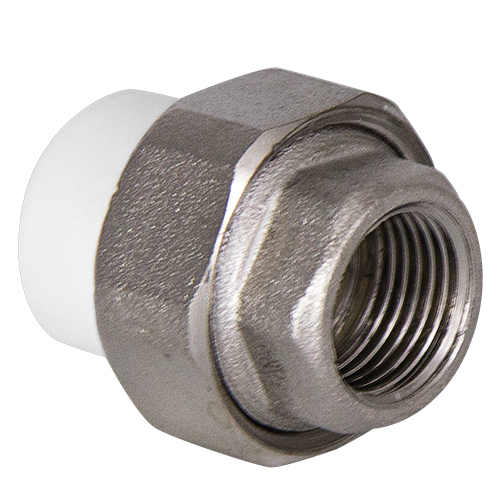 Муфта разъем. ВР 25*1 Tebo белый 10/100