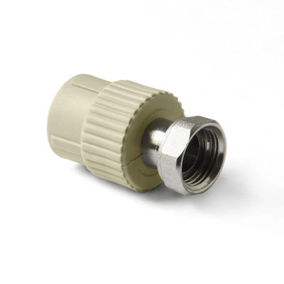 Муфта с накидной гайкой 20*1/2 (мет. штуцер) TEBO серый (40/240)