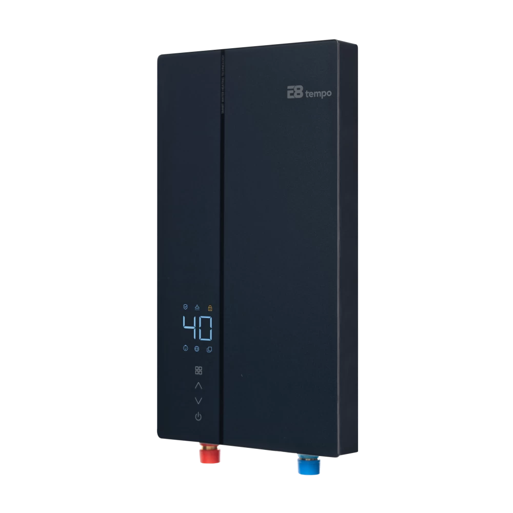 Проточный водонагреватель E8 tempo RW90 (синее стекло)