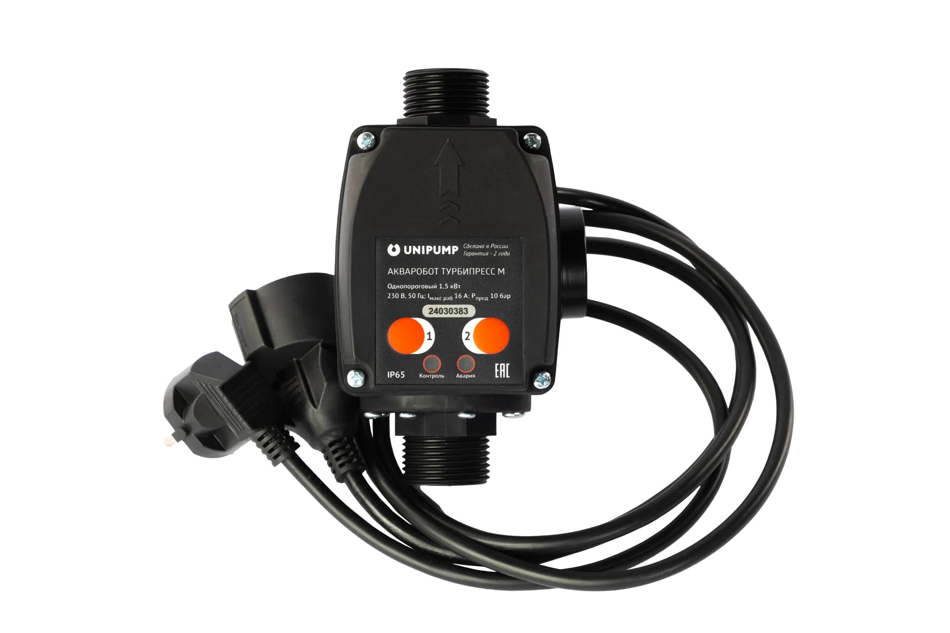 Блок управления насосом Unipump ТУРБИПРЕСС М с вилкой и розеткой