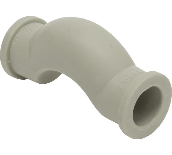 Обводное колено раструбное 20 Tebo RU серый (30/330)