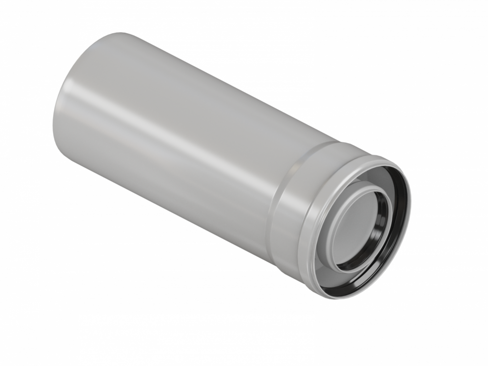 Труба коаксиальная d60/100мм 1м VARMA A-008 Серый