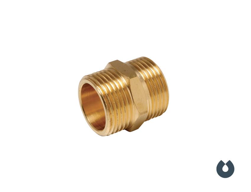 Ниппель латунный Unipump 1" нр х 1" нр