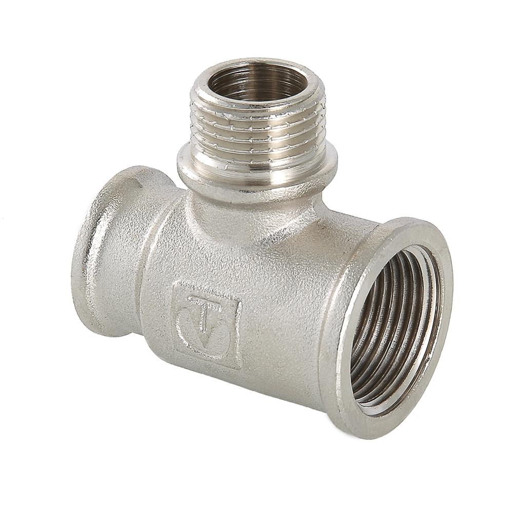 Тройник с переходом на нар. р. 3/4"х1/2"х1/2" вн.-нар.-вн. VALTEC 10/60