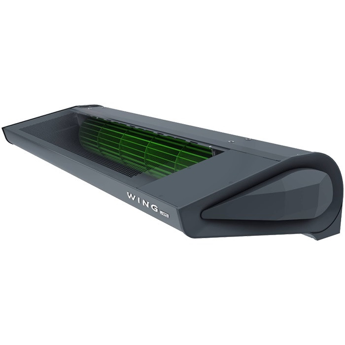 Тепловая электрическая завеса WING II Е150 EC, цвет серый (RAL 7016)