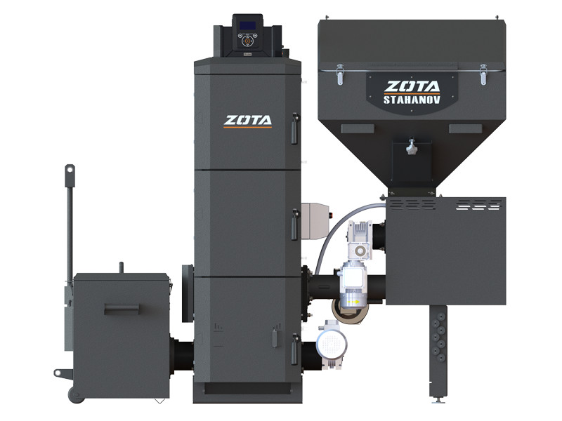 Твердотопливный котел ZOTA Stahanov Black 65