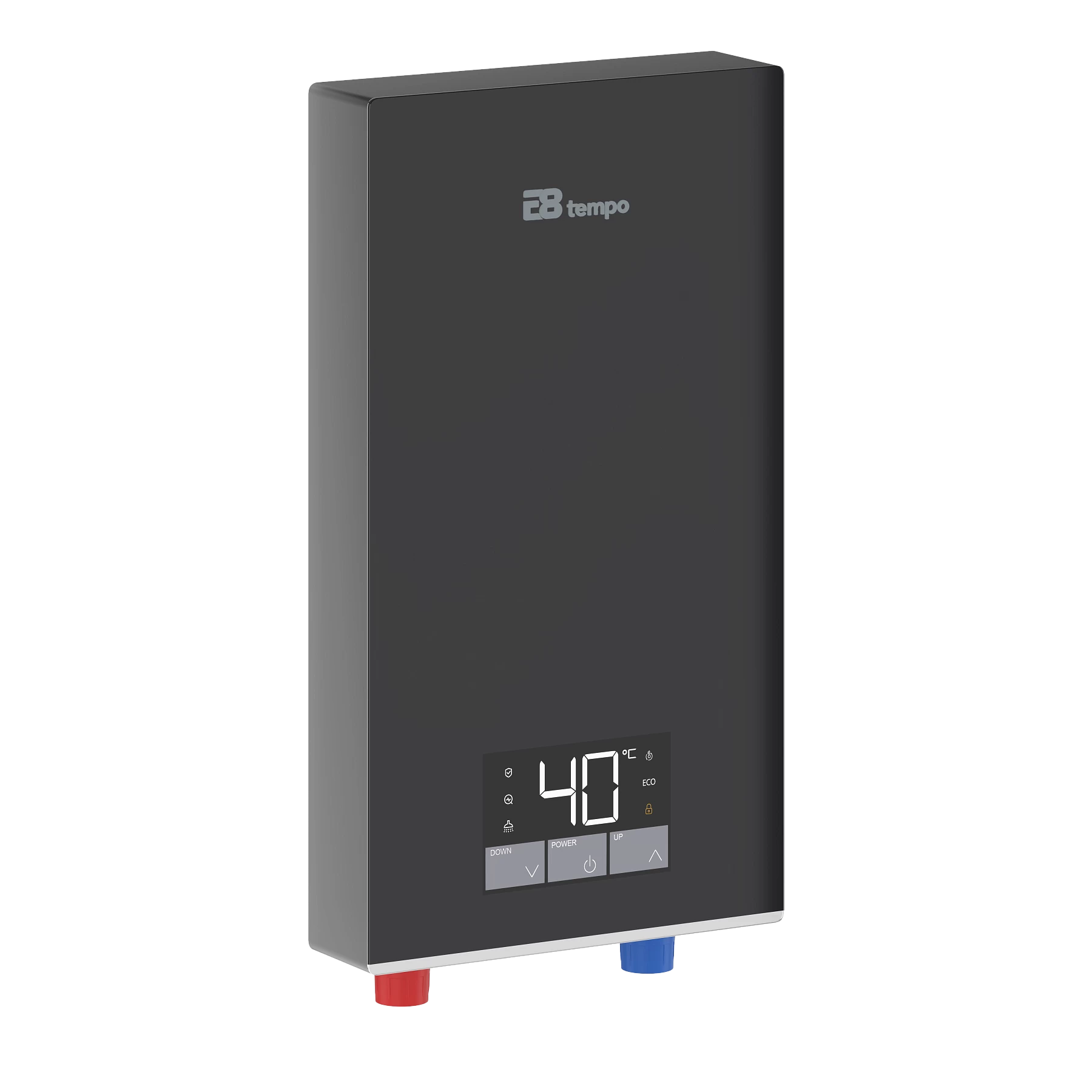 Проточный водонагреватель E8 tempo RC70 (серое стекло)