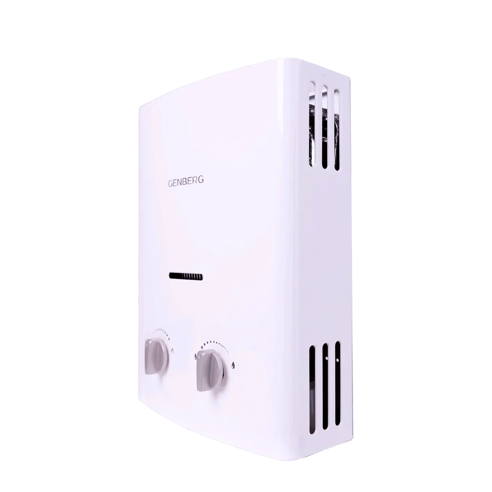 Газовая колонка GENBERG 105.01 СТАНДАРТ 5 л. Белая бездымоходная