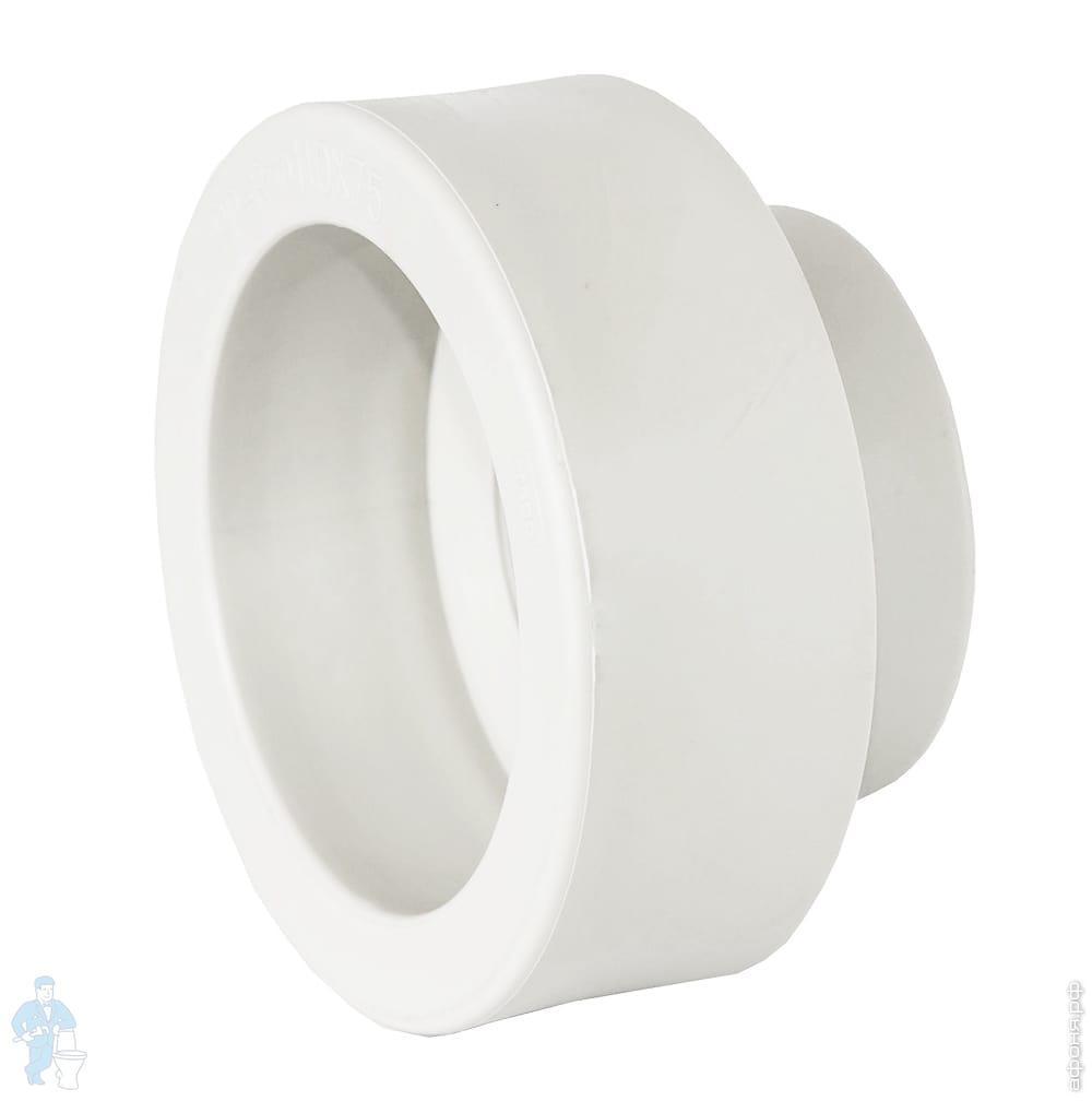 Муфта перех. вн/вн 75-40 TEBO белый (10/60)