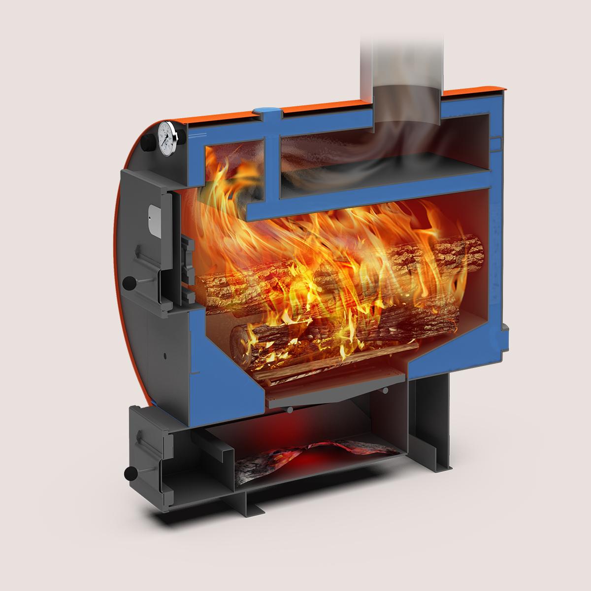 Твердотопливный котел Теплодар Куппер УЮТ-20