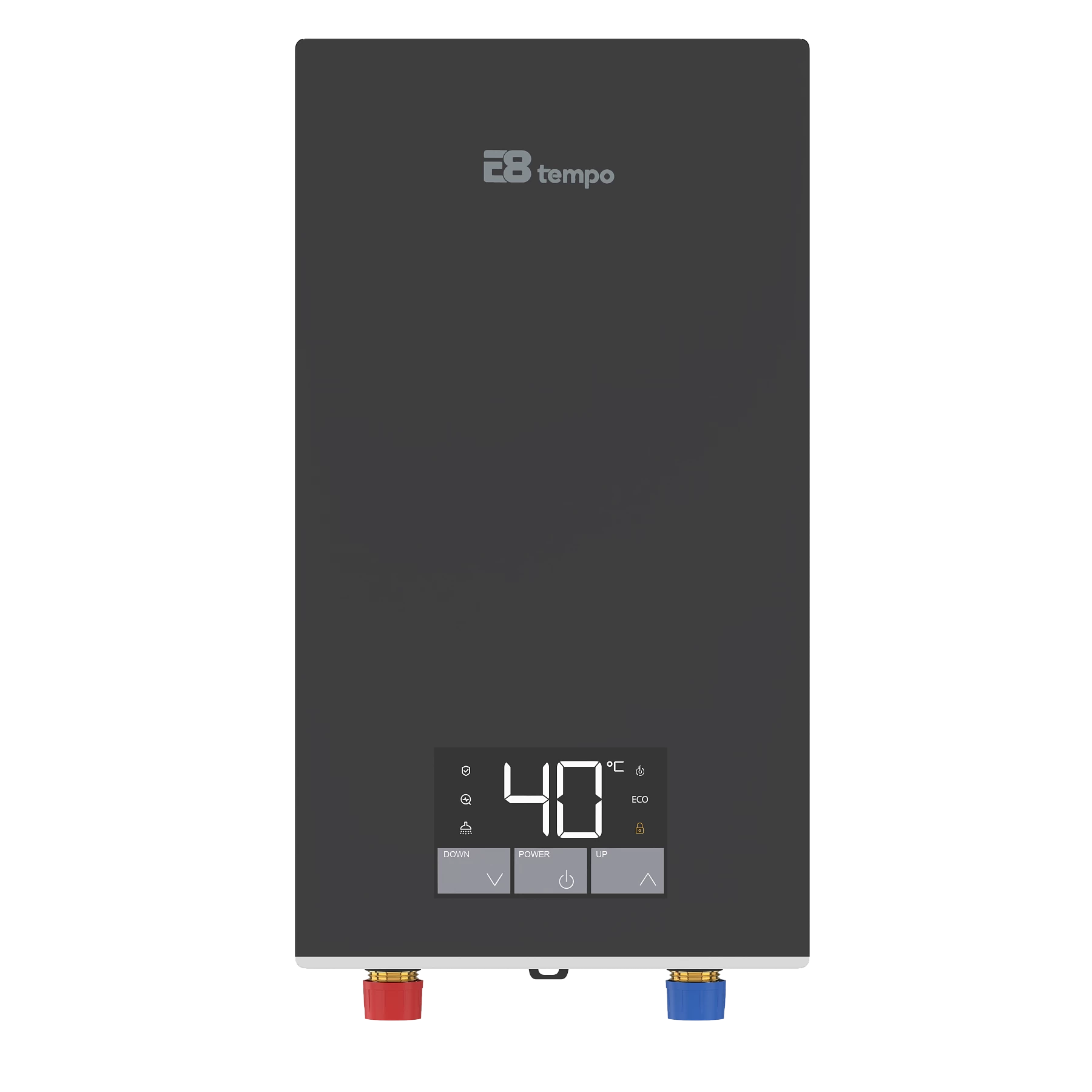 Проточный водонагреватель E8 tempo RC70 (серое стекло)