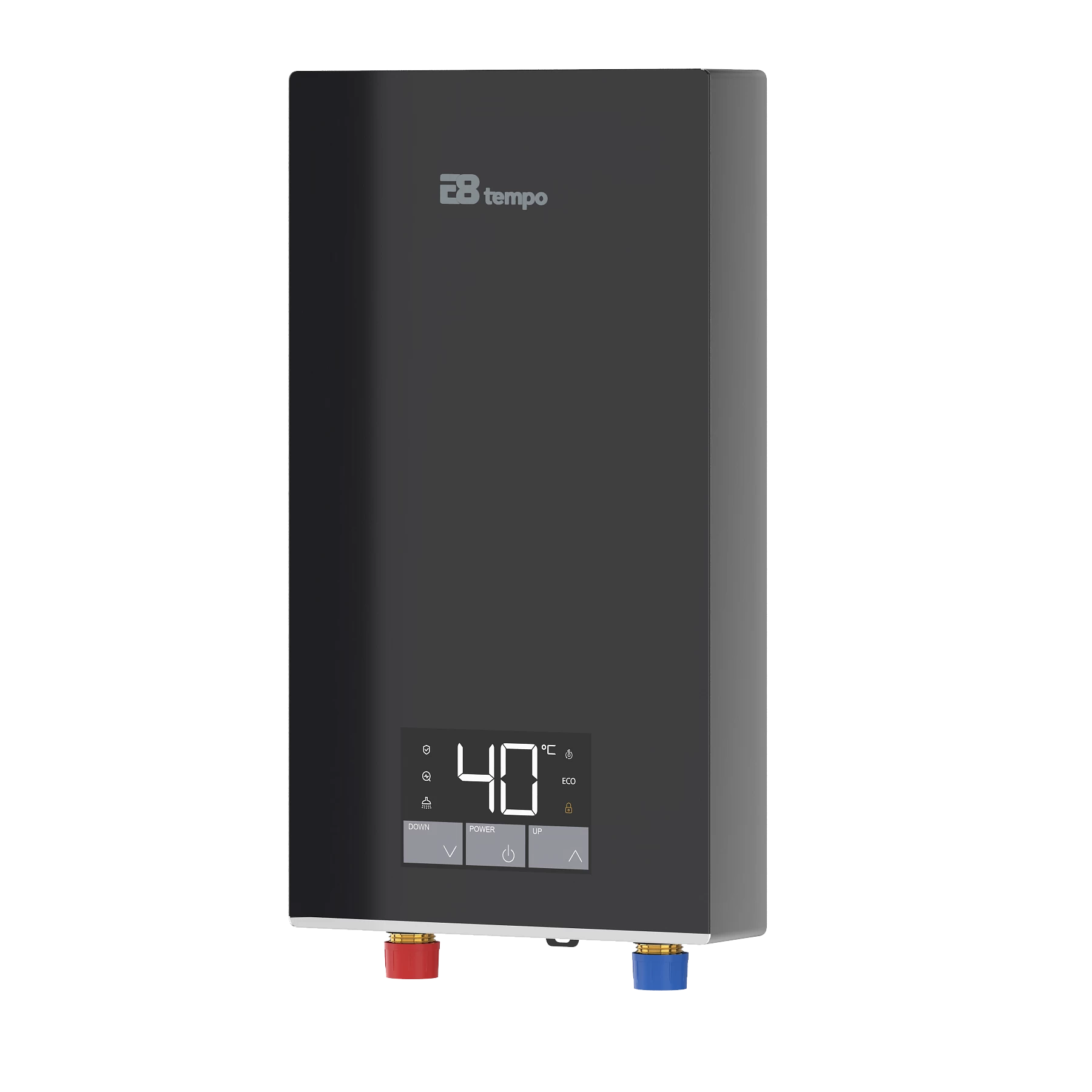 Проточный водонагреватель E8 tempo RC70 (серое стекло)