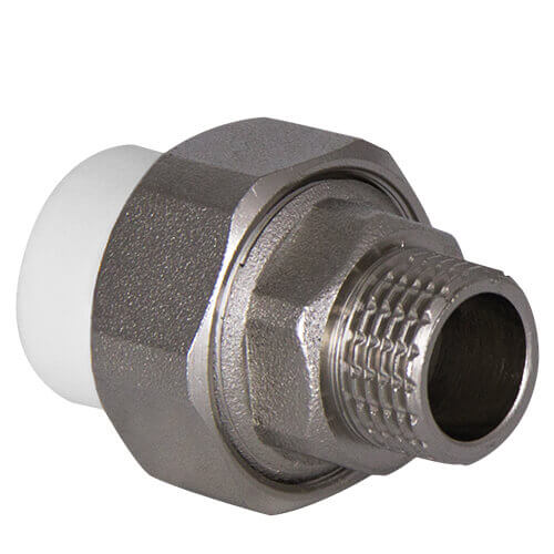 Муфта разъем. ВР 20*1/2 Tebo белый 20/160