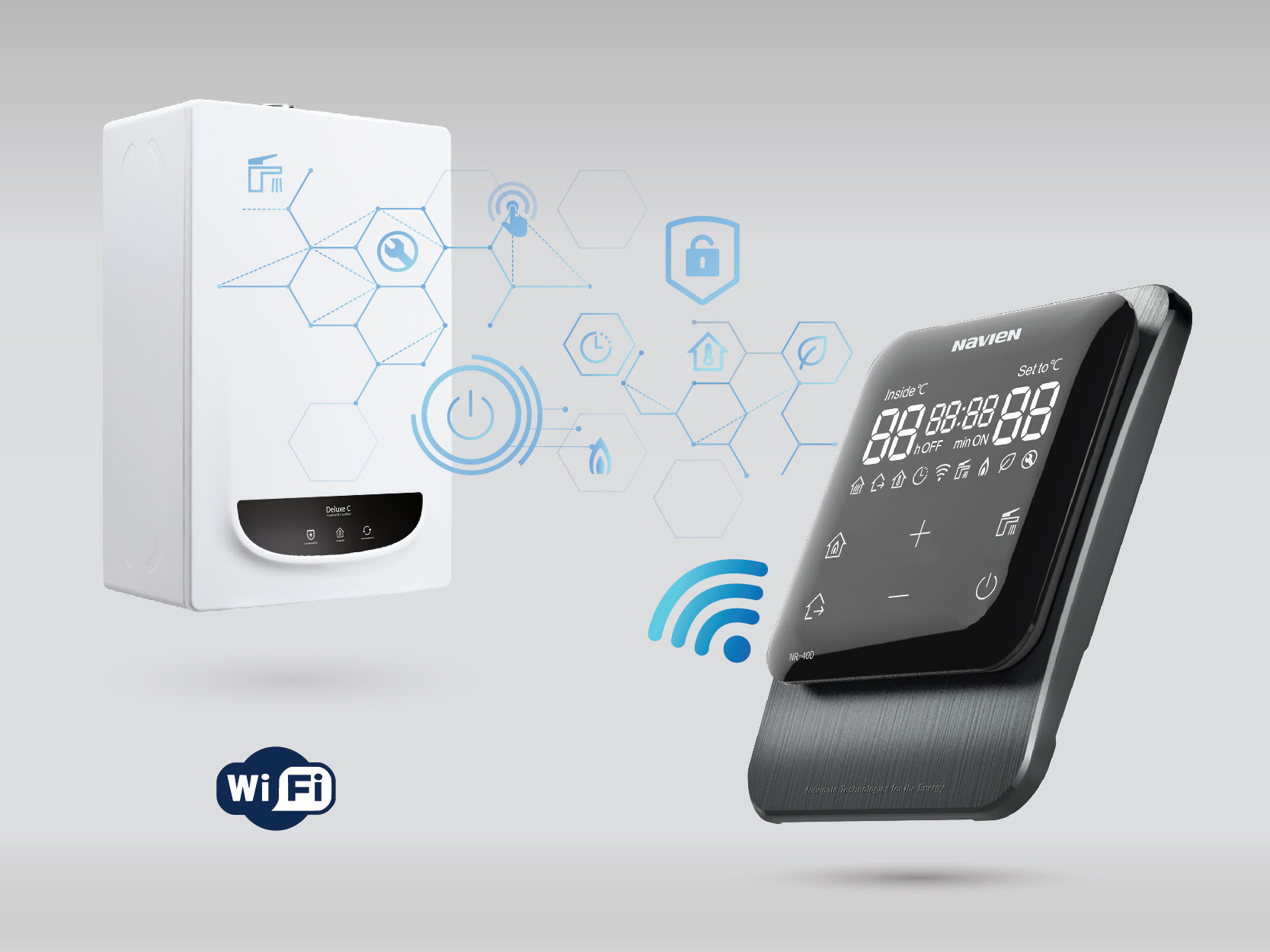 Пульт удаленного управления Navien NR-40D через wi-fi