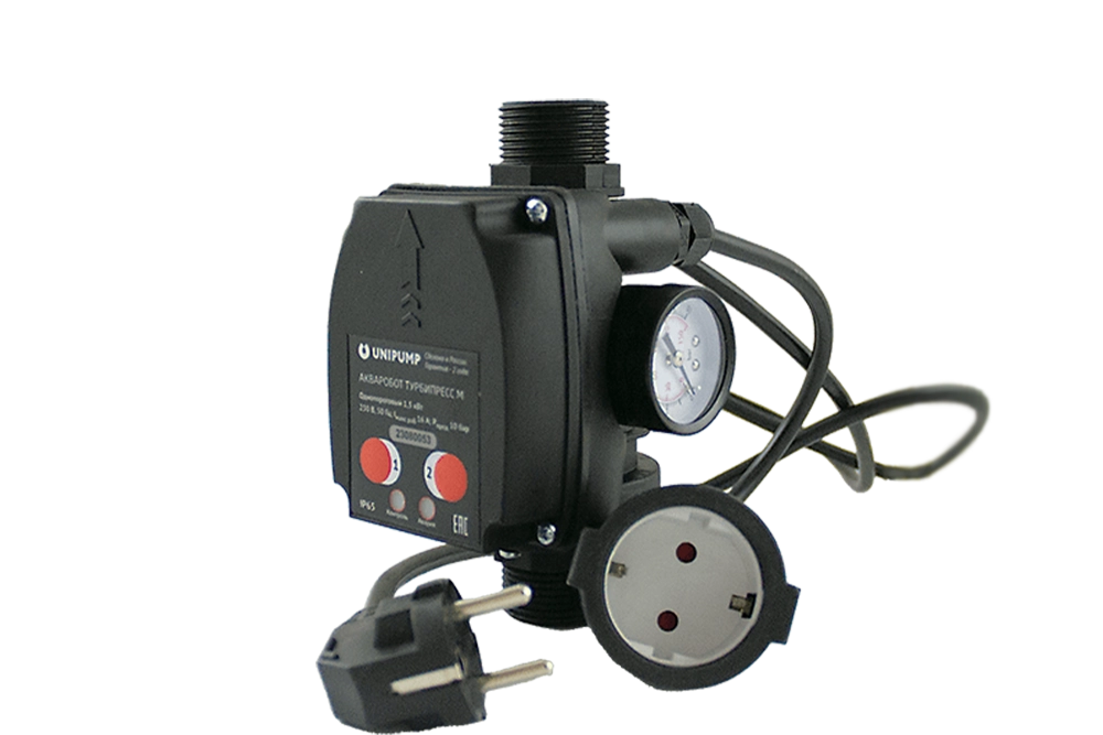 Блок управления насосом Unipump ТУРБИПРЕСС М с вилкой и розеткой