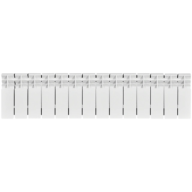 Биметаллический радиатор STOUT TITAN 200 14 секций боковое подключение