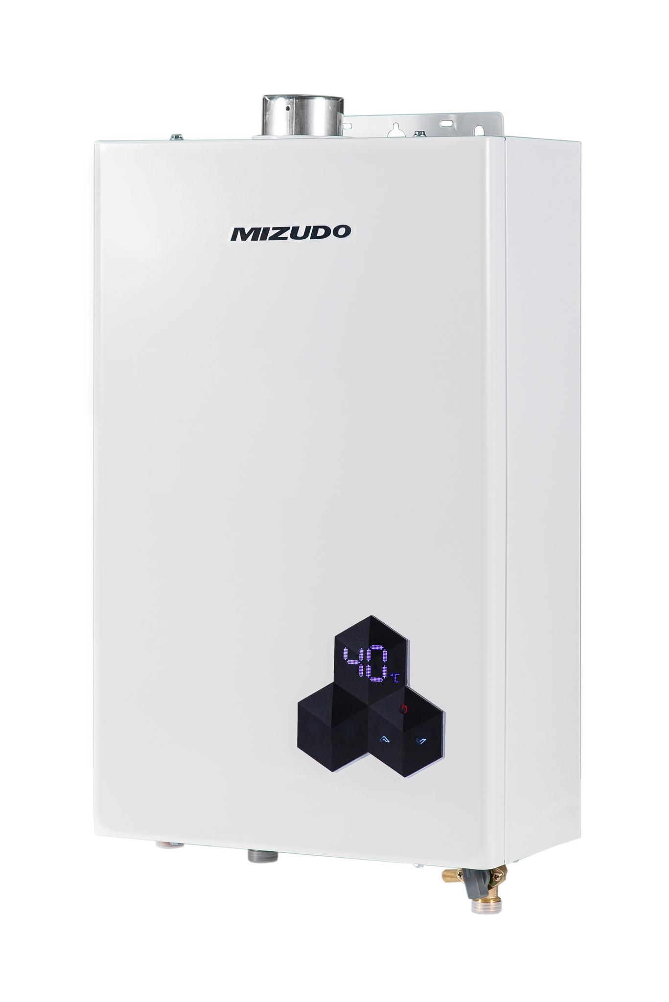 Газовая колонка MIZUDO ВПГ 4-12Т ТУРБО Oxygen free Euro, 12 л/мин Труба в комплекте