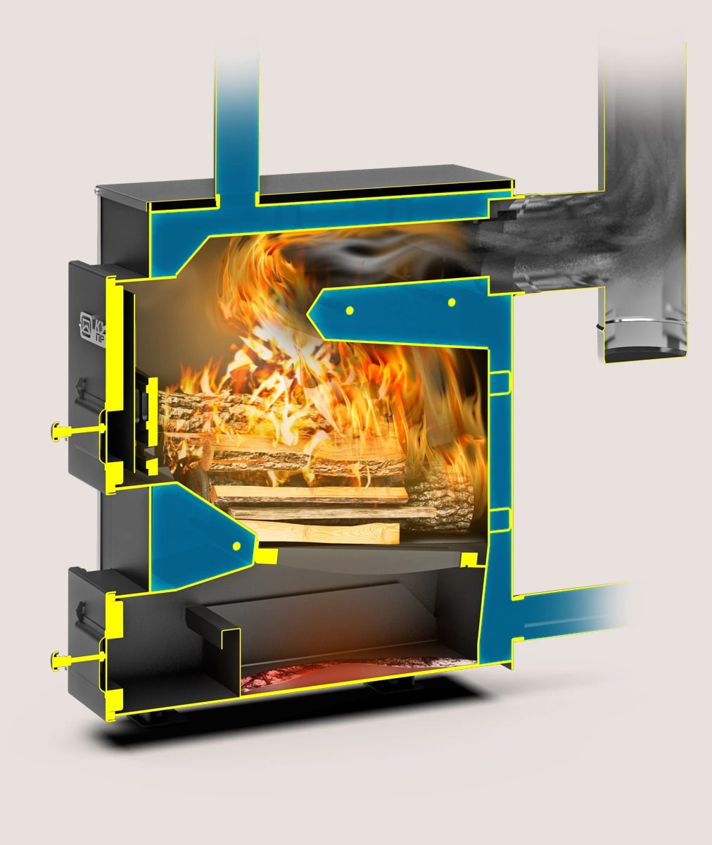 Котел твердотопливный Теплодар Куппер Практик-20 (1.1)