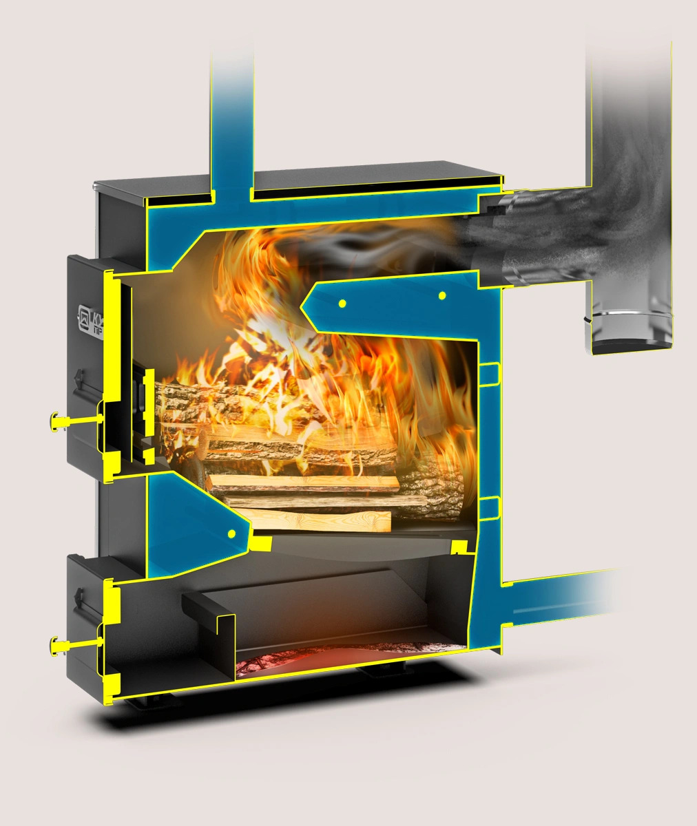 Котел твердотопливный Теплодар Куппер Практик-14 (1.1)