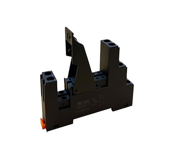 Колодка реле 14F08-E, 8pin на DIN-рейку с пластиковым фиксатором