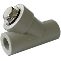 Фильтр сетчатый косой вн/вн 20 TEBO серый (20/100)