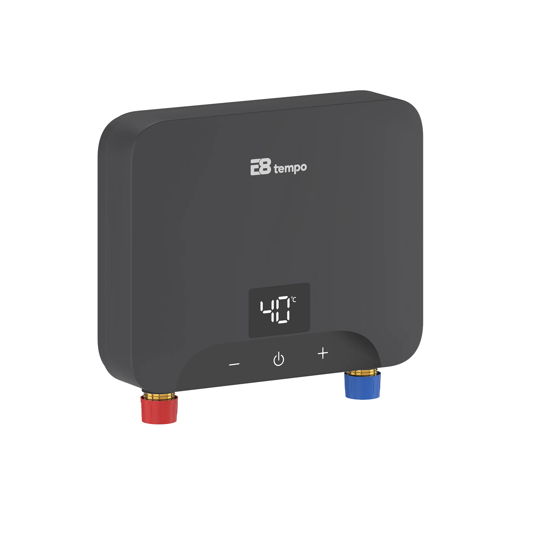 Проточный водонагреватель E8 tempo KLE60 6кВт (темно серый пластик)