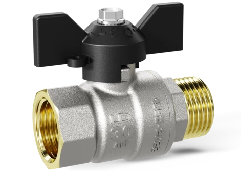 Кран шаровой водяной LD Pride 1 1/4" ВН бабочка (6)