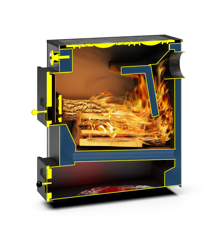 Котел твердотопливный Теплодар Куппер Практик-10 В