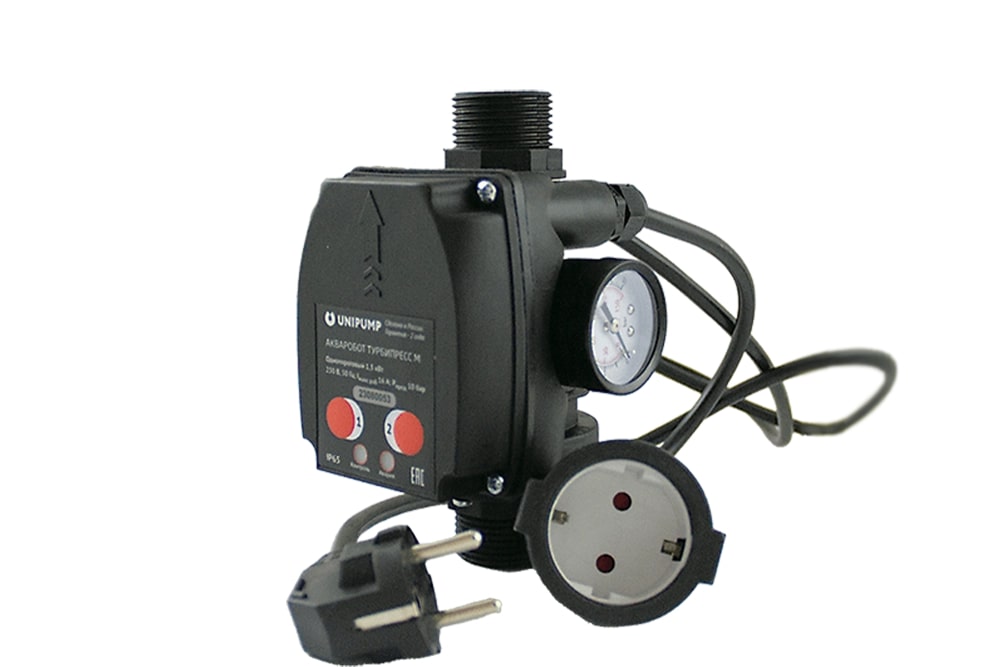 Блок управления насосом Unipump ТУРБИПРЕСС М с вилкой и розеткой