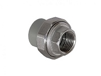 Муфта комб. разъем. НР 40*1 1/4 o-ring Tebo серый