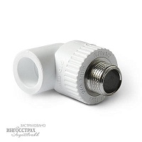 Угольник комб. НР 25*3/4 Tebo белый