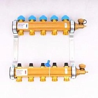 Коллектор для теплых полов Watts HKV-5 из латуни 1"