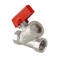Кран VALTECшар. с цельным корпусом 1/2" вн.-вн. 9/108