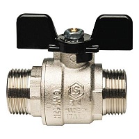 Кран STOUT шаровый 1/2" MM баб.