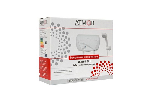 Проточный водонагреватель ARISTON ATMOR CLASSIC 501 5 KW SHOWER