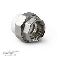 Муфта разъем. ВР 32*1 1/4 Tebo белый