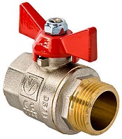 Кран шар. BASE, рукоятка бабочка 1/2" вн.-нар. VALTEC 12/192