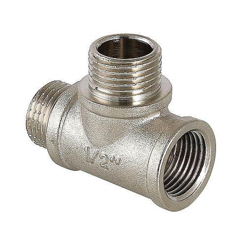 Тройник VALTEC с двумя переходами на нар. р. 1/2" вн.-нар.-нар. 10/80